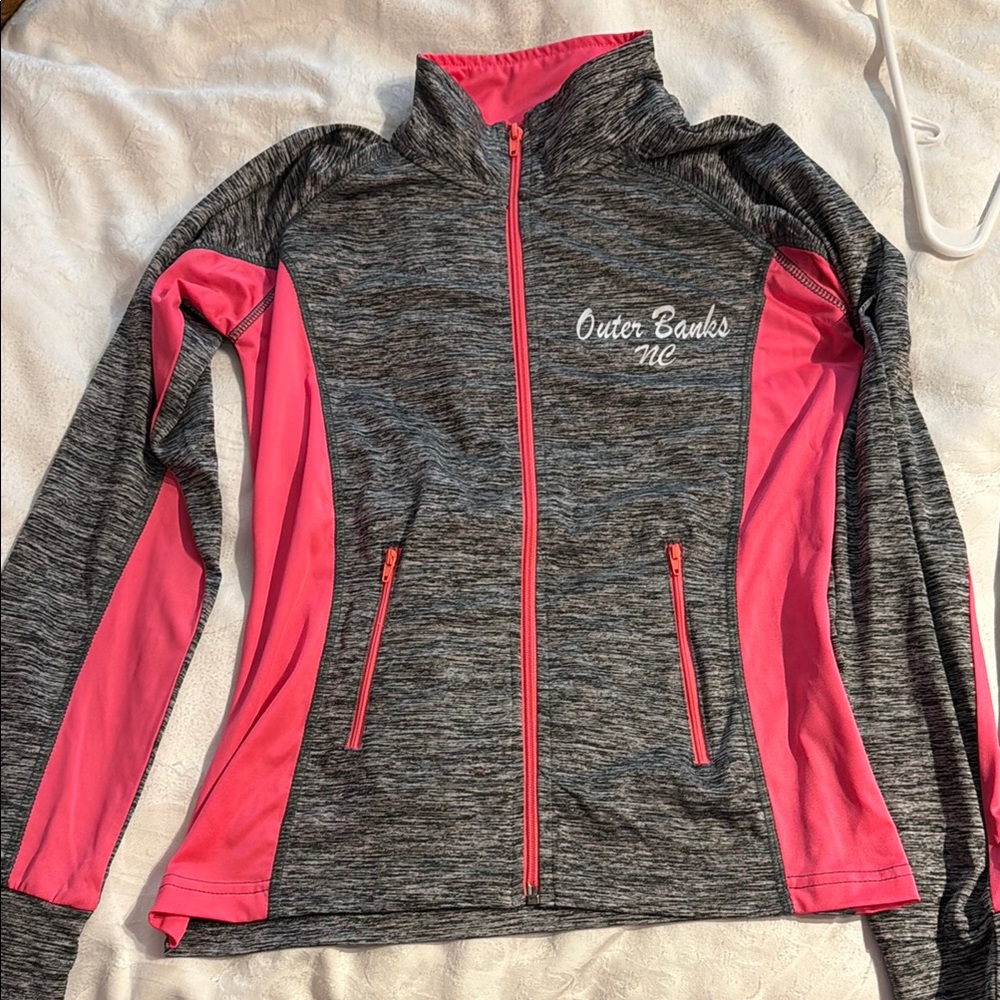 Women's Outer Banks NC Gray and Pink Jacket